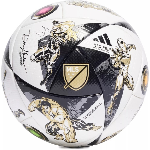 adidas Marvel MLS 2023 All-Star Game Pro Official Match Soccer Ball IA1014 - Picture 1 of 4
